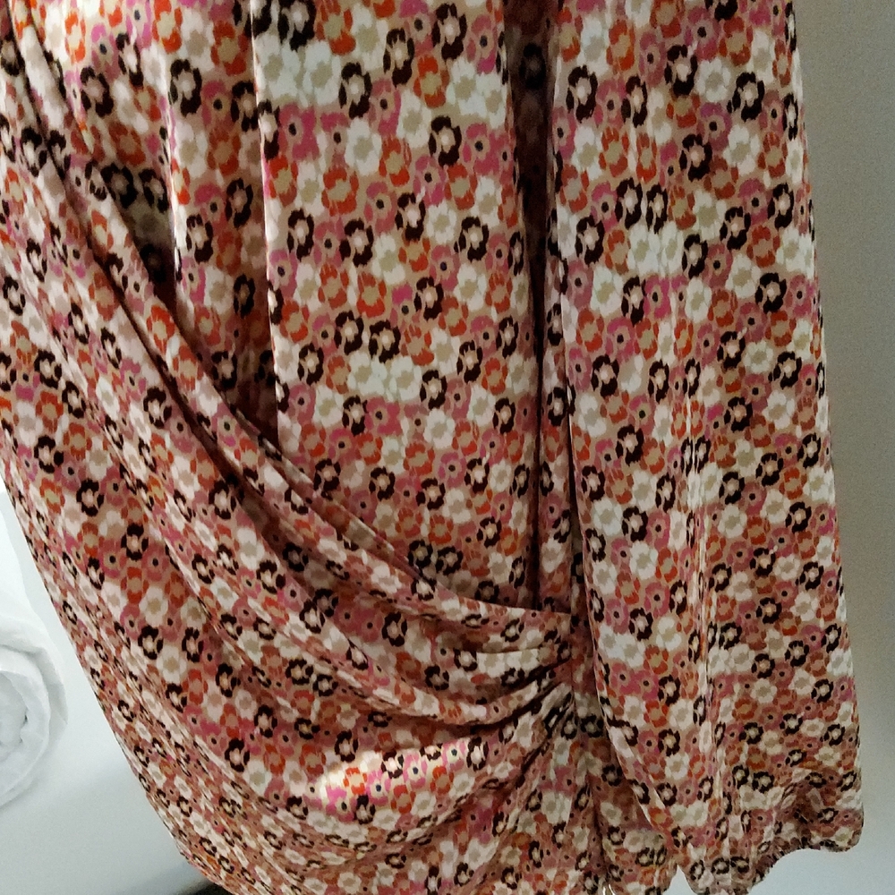 Anne Klein Multicolor Wrap Blouse - image 3